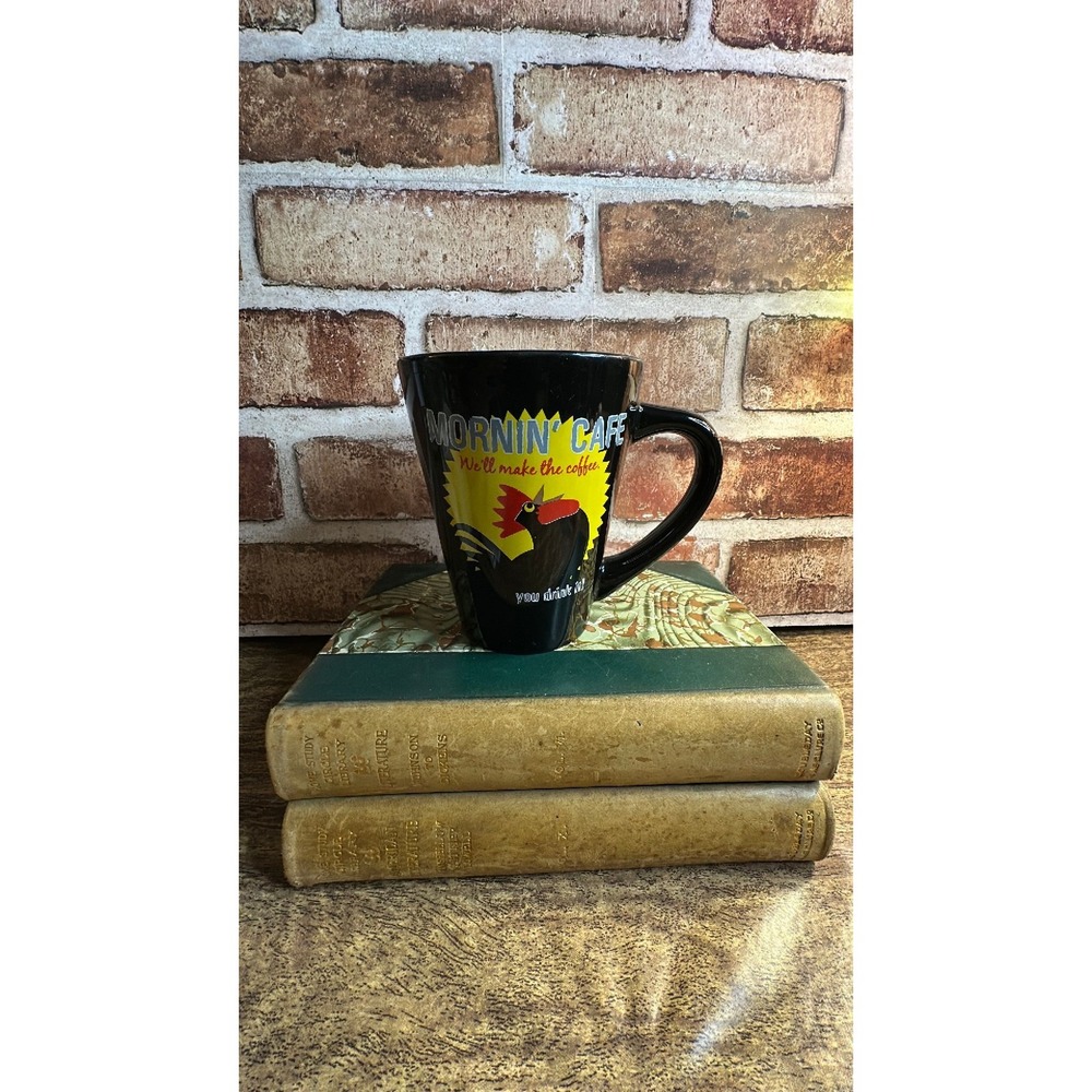 Vintage Mornin' Cafe Rooster Coffee Mug